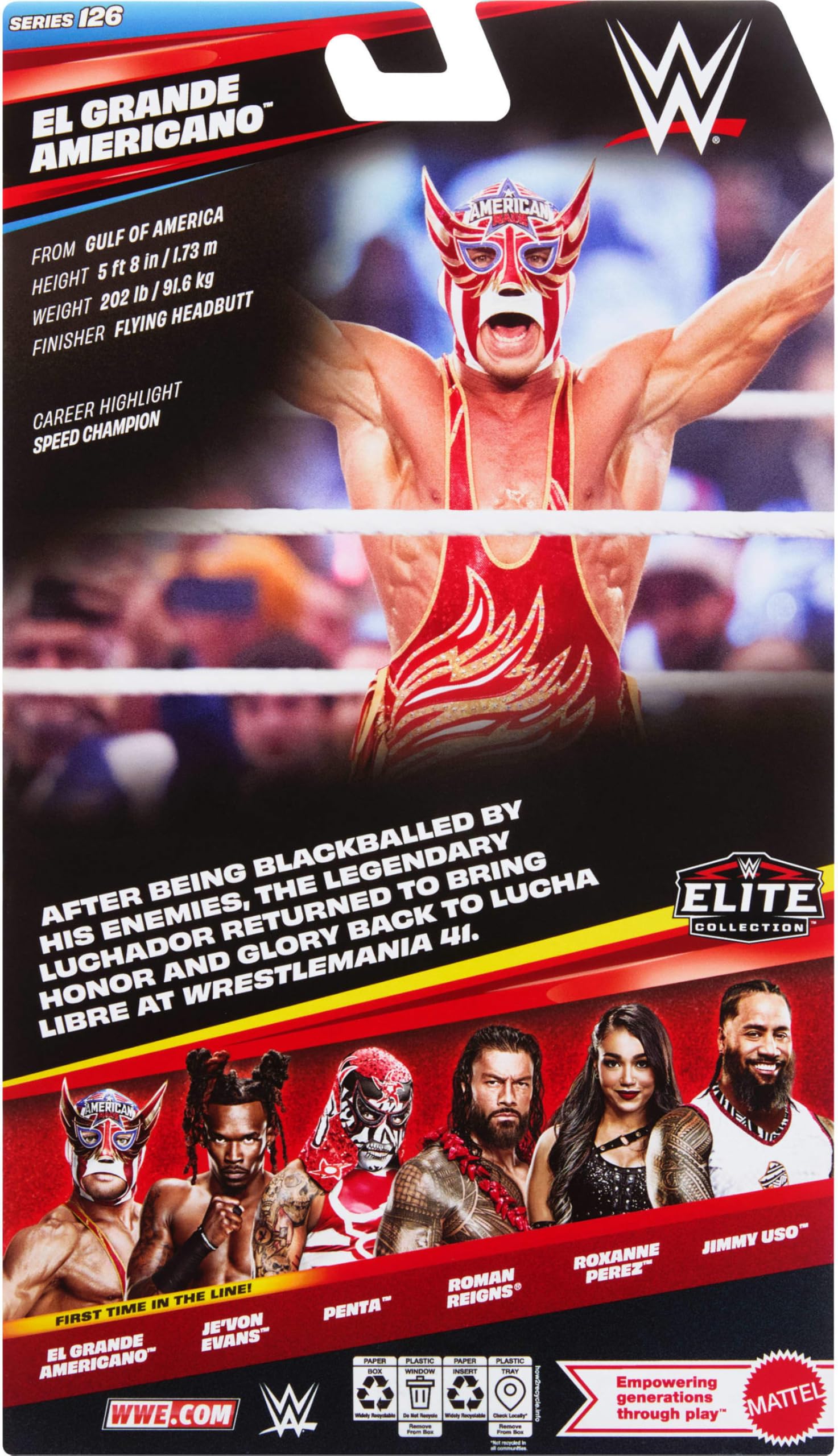 WWE BIG BOXセット Mattel WWE Elite Action Figure & Accessories, Series #126 Set, 6